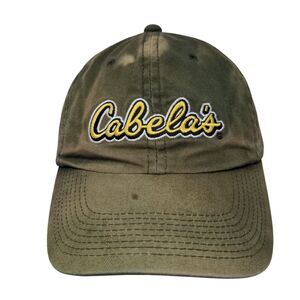 Cabela's World Foremost Outfitter Slideback Hat Green OS Adjustable Embroidered